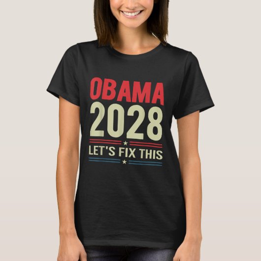 オバマは、この抗議とデモを修正救する Tシャツ (正面)
