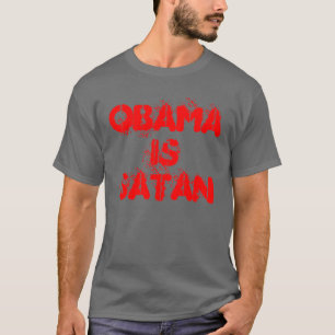 オバマはSatanです Tシャツ