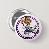 オバマろば白 缶バッジ (正面&裏面)