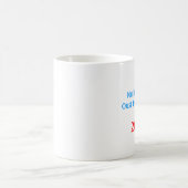 オバマを無効にして下さい コーヒーマグカップ (中央)