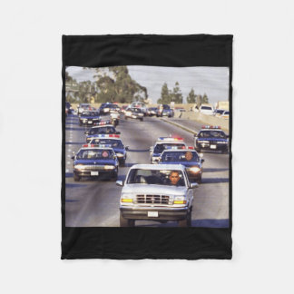 オバマを追いかける警官の車のトランプとJd Vance フリースブランケット