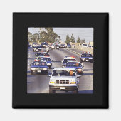 オバマを追いかける警官の車のトランプとJd Vance マグネット (正面)