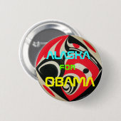 オバマアラスカボタン 缶バッジ (正面&裏面)