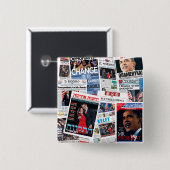 オバマインターナショナルはボタンに見出しを付けます 缶バッジ (正面&裏面)