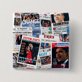 オバマインターナショナルはボタンに見出しを付けます 缶バッジ