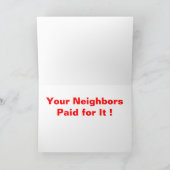 オバマケアおもしろい聖降誕祭 シーズンカード (内部)