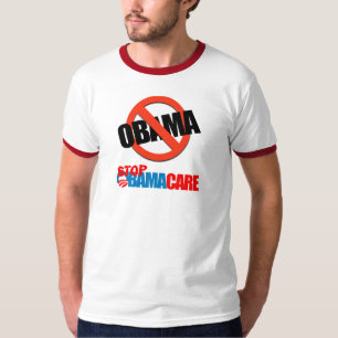 オバマケア-停止オバマケア Tシャツ