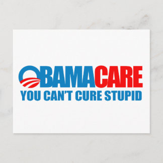 オバマケア – 愚かな治療はできない ポストカード