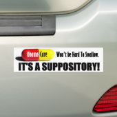 オバマケア: 飲み込みにくくないがあないで下さい! バンパーステッカー (車上)