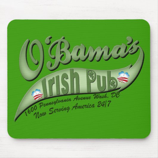 オバマズアイリッシュパブ マウスパッド (正面)