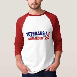 オバマバイデン氏のための退役軍人 Tシャツ