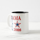 オバマバイデン氏の十字2008年 ツートーンマグカップ (正面左)