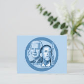 オバマバイデン氏はがき ポストカード (スタンド正面)