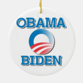 オバマバイデン氏2つの名前- .PNG セラミックオーナメント (裏面)