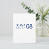 オバマバイデン氏2008年 ポストカード (スタンド正面)