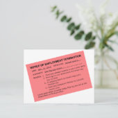 オバマピンクスリップまたは滑ること ポストカード (スタンド正面)