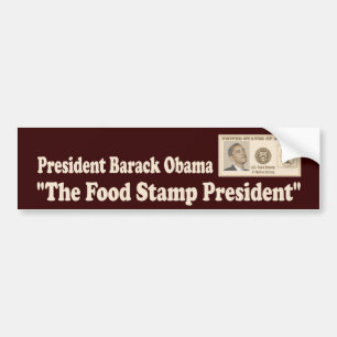 オバマフードスタンプの大統領 バンパーステッカー