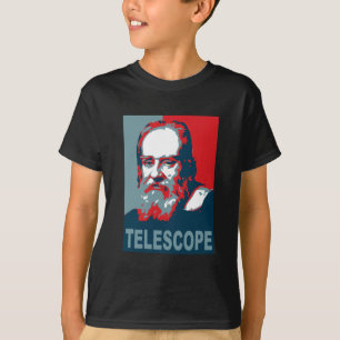 オバマポスター-ガリレオの望遠鏡 Tシャツ
