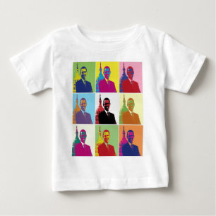 オバマポップ・アートの芸術大統領 ベビーTシャツ