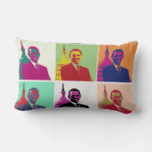 オバマポップ・アートの芸術大統領 ランバークッション (裏面)