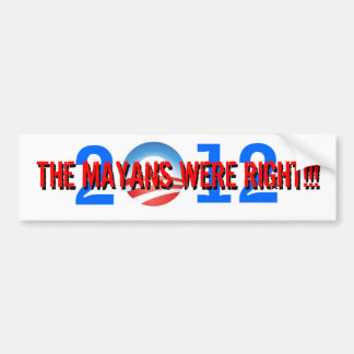 オバママヤの陰謀 バンパーステッカー