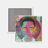 オバマモザイク角磁石 マグネット (正面/裏面)