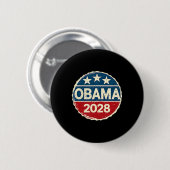 オバマヴィンテージ大統領2028オバマ1 缶バッジ (正面&裏面)