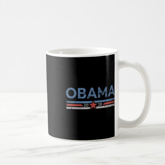 オバマヴィンテージ大統領2028オバマ3 コーヒーマグカップ (右)