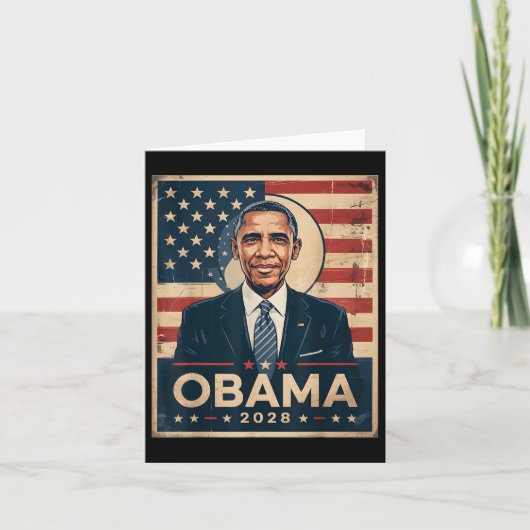 オバマヴィンテージ大統領2028オバマ6 カード (正面)