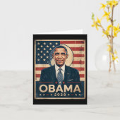 オバマヴィンテージ大統領2028オバマ6 カード (黄色い花)