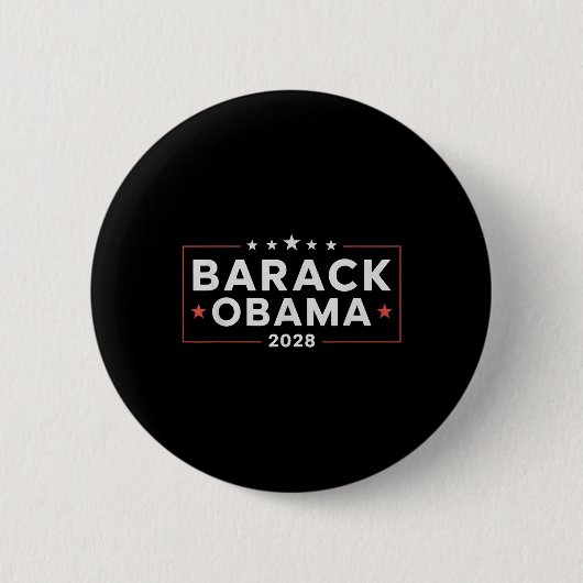 オバマヴィンテージ大統領2028オバマ_12 缶バッジ (正面)