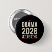 オバマヴィンテージ大統領2028オバマ_13 缶バッジ (正面&裏面)