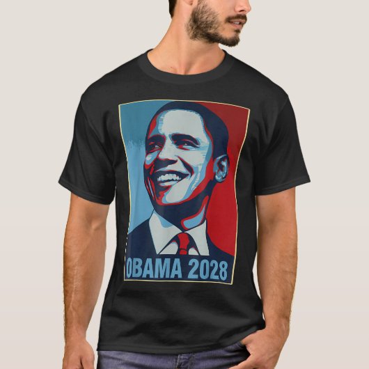 オバマヴィンテージ大統領2028オバマ_27 Tシャツ (正面)