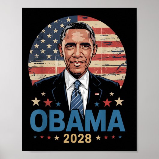 オバマヴィンテージ大統領2028小浜 ポスター (正面)