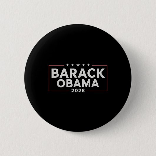 オバマヴィンテージ大統領2028小浜 缶バッジ (正面)