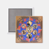 オバマ万華鏡のように千変万化するパターン磁石 マグネット (正面/裏面)