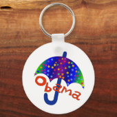 オバマ傘の熟成記念 キーホルダー (正面)