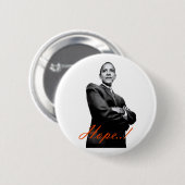 オバマ公式のボタン#6 缶バッジ (正面&裏面)