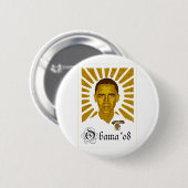 オバマ公式のボタン#7 缶バッジ (正面&裏面)