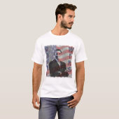 オバマ勝利ビンテージ長袖メンズTシャツ Tシャツ (正面フル)