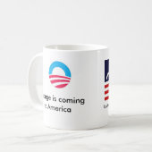 オバマ反社会主義米国のマグ コーヒーマグカップ (正面左)