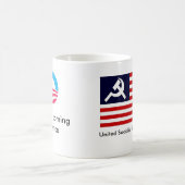 オバマ反社会主義米国のマグ コーヒーマグカップ (中央)