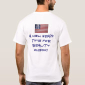 オバマ国旗のTシャツ Tシャツ (裏面)