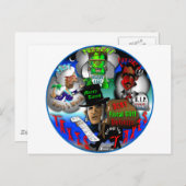 オバマ大統領のクリスマス幽霊たち シーズンポストカード (正面/裏面)