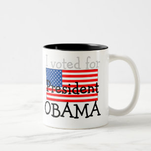 オバマ大統領のコーヒー・マグ ツートーンマグカップ