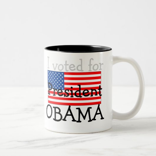 オバマ大統領のコーヒー・マグ ツートーンマグカップ (右)