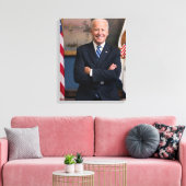 オバマ大統領のジョーバイデン氏副大統領 キャンバスプリント (インサイチュ (リビング))