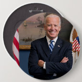 オバマ大統領のジョーバイデン氏副大統領 缶バッジ (正面&裏面)