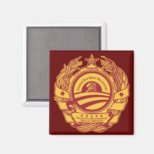 オバマ大統領のソ連シ大統領のール磁石 マグネット (正面/裏面)