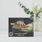 オバマ大統領の宣誓の記念 ポストカード (スタンド正面)